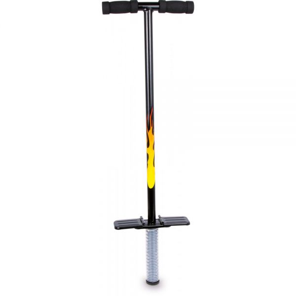 Pogo tyč pre deti s plameňovým dizajnom – 26x6x88 cm
