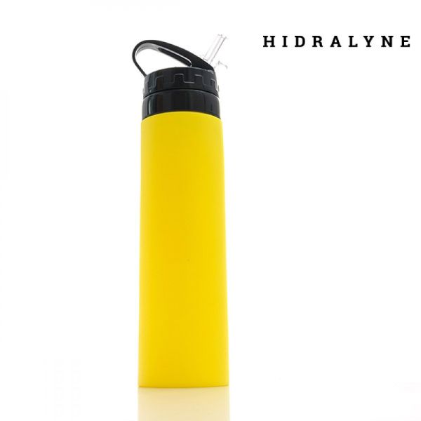 Silikónová fľaša Hidralyne pre športovcov 550ml - oranžová