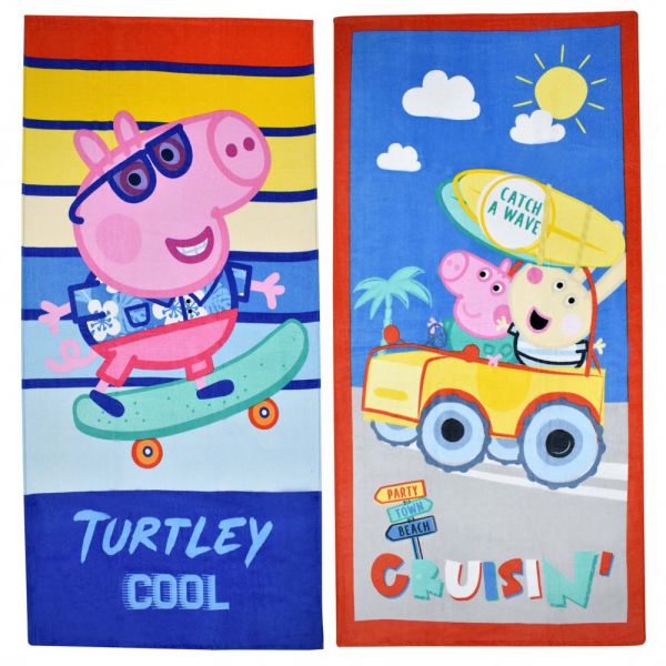 Plážová osuška Peppa Pig (turtley cool)