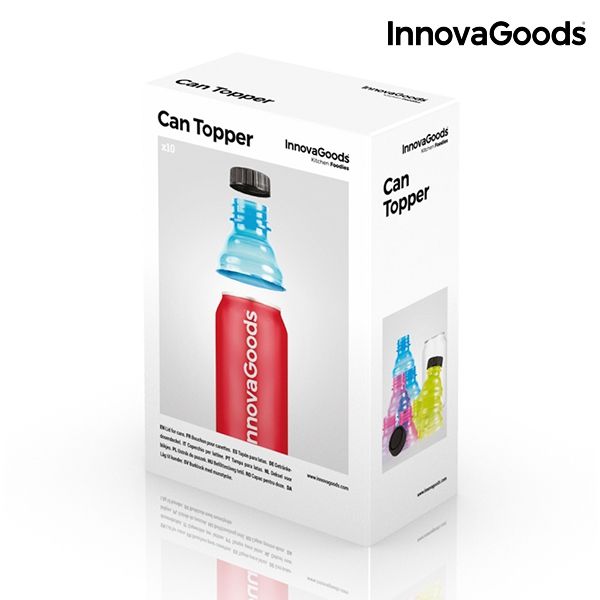 InnovaGoods hrdlo na plechovku (10ks v balení)