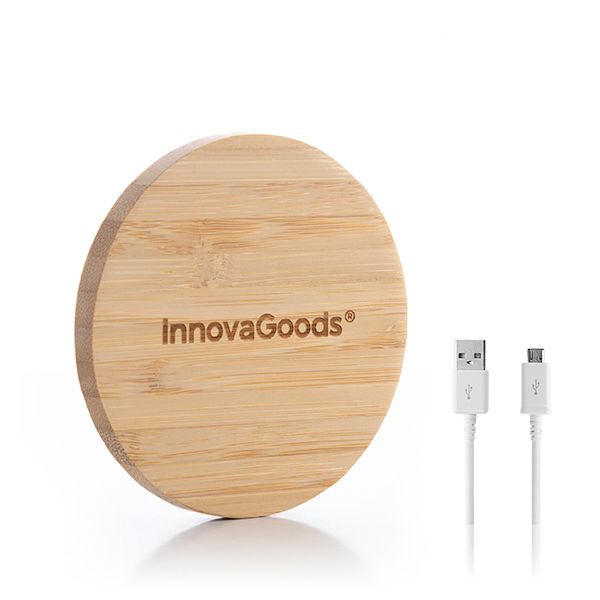 Bambusová bezdrôtová nabíjačka InnovaGoods
