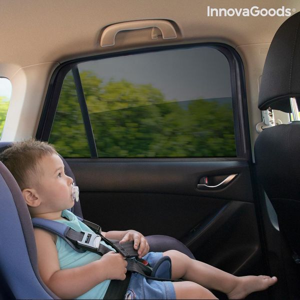Sieťovaná slnečná clona do auta UVlock InnovaGoods Balenie 2 kusov