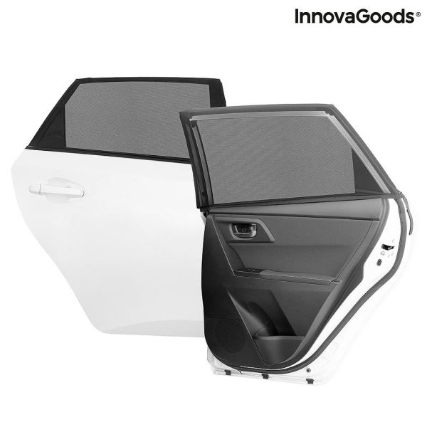 Sieťovaná slnečná clona do auta UVlock InnovaGoods Balenie 2 kusov