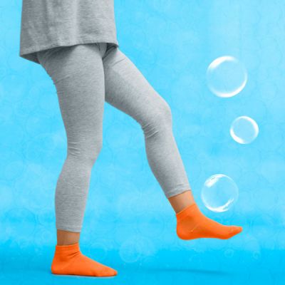 Čarovné ponožky na hru s bublinami